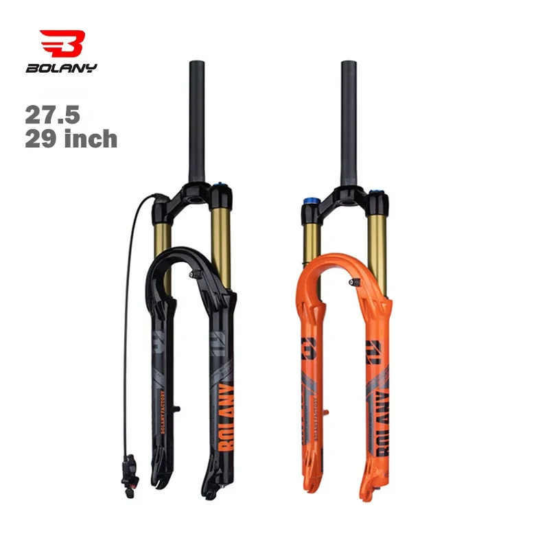 

Новая модернизированная велосипедная воздушная вилка Bolany 32 мм 27,5/29 дюймов, воздушное крепление для горного велосипеда 120 мм, дорожная передняя вилка из магниевого сплава для горного велосипеда