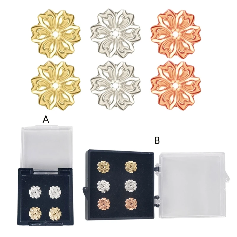 

Earlobe Support for Earrings Anti-Sensitive Earring Backs for Droopy Ears