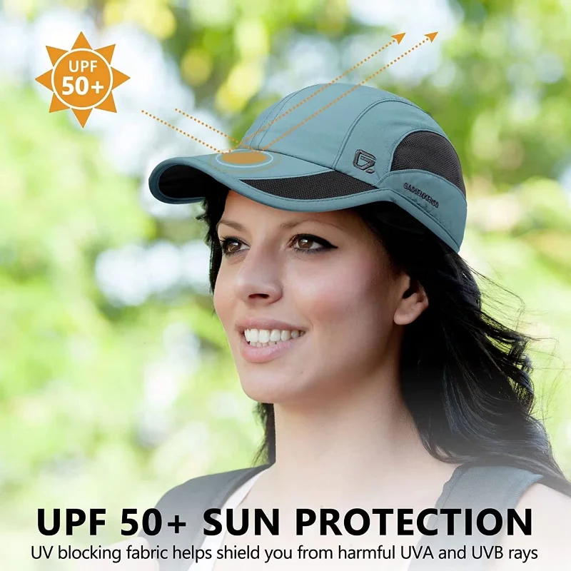 【GADIEMKENSD】 Unstructured Quick Dry Sports Cap Outdoor Sun Protective Unisex Hiking Golf Caps M37