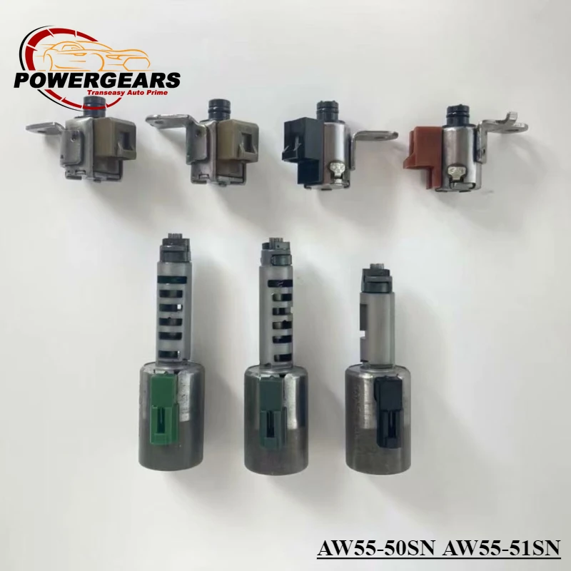 Conjunto De Solenoide De Control De Cambio De Caja De Cambios De Cuerpo De Válvula Completa De Transmisión AW55-50SN AW55-51SN RE5F22A Compatible Con C30 C70 S40 S60 S70