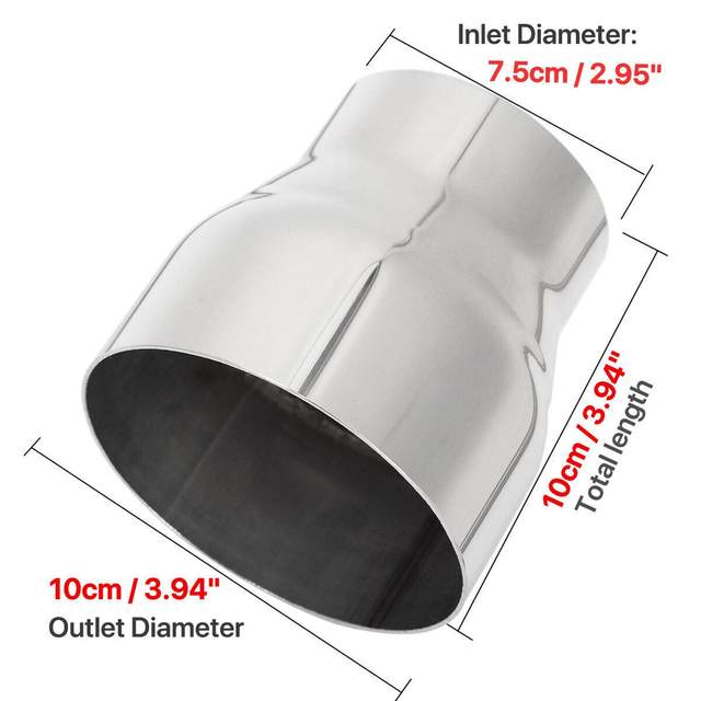 Generic Exhaust Pipe Adapter Efficient Replace Sturdy Wear Resistant ID 3inch to