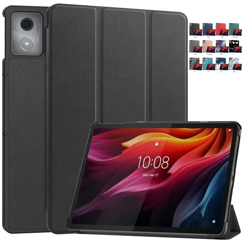 For Lenovo Tab K11 Plus 11.45 inch Tri-Folding Stand Magnetic Smart Cover for Lenovo K11 Plus TB230XC TB352FU Case