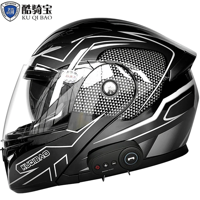 안전하고 편리하며 다목적적인 KUQIBAO 블루투스 오토바이 헬멧