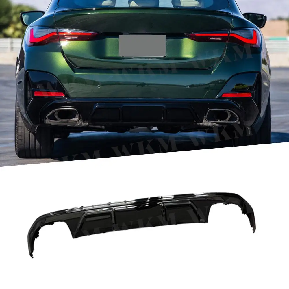 

Dry Carbon ABS Rear Diffuser Bumper Lip Spoiler for BMW 4 Series G26 425i 430i M Sport Sedan 2021 + Car Accessories