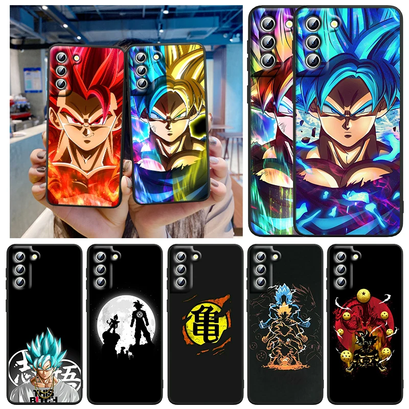 D-Dragon Ball Z Animazione Per Samsung Galaxy S24 S23 S22 S21 S20 Fe S10 S10E Plus Custodia Per Telefono Nera Ultra Pro Lite 5G