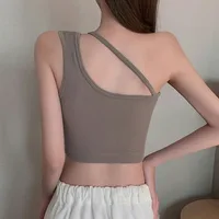 Women Sexy Tank Crop Tops Summer Tube Tops Solid Slim Skinny Stretch Basic Casual Lady Vests - Image 3