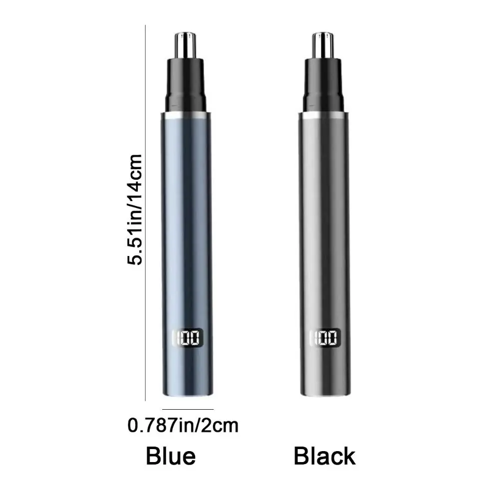 USB 충전식 전기 코털 트리머 디지털 디스플레이 방수 귀털 트리머 무통 트리밍 안전