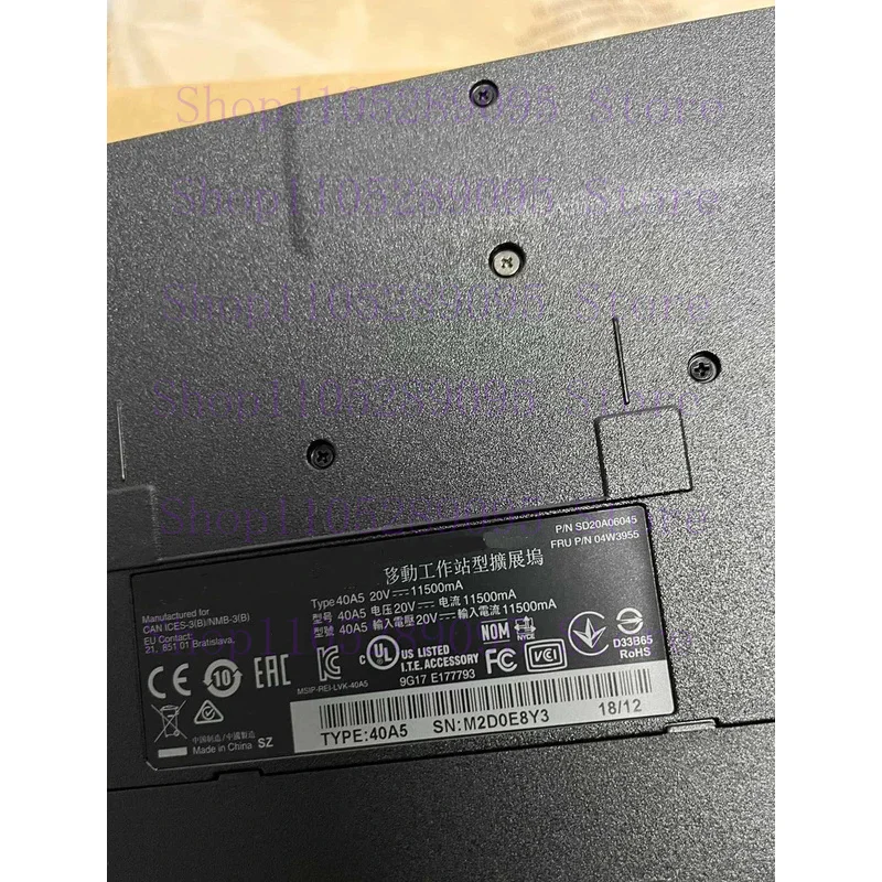 레노버 씽크패드 P70 P71 P50 P51용 새 오리지널 40A5 워크스테이션 도크
