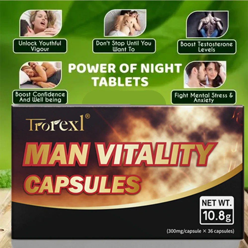 Male Enhancing Supplement Man Vitality Capsule Ginseng Epimedium
