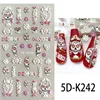 5D Realistic Relief Happy Halloween Prank Cute Skull Ghost Jack-o'-lantern Adhesive Nail Art Stickers Decals Manicure Charms 4