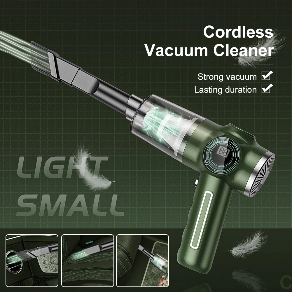 

Car Cordless Vacuum Cleaner 29000Pa Strong Suction Car Wireless Vacuum Cleaner 120W USB Rechargeable Vacuum Cleaner For Home
