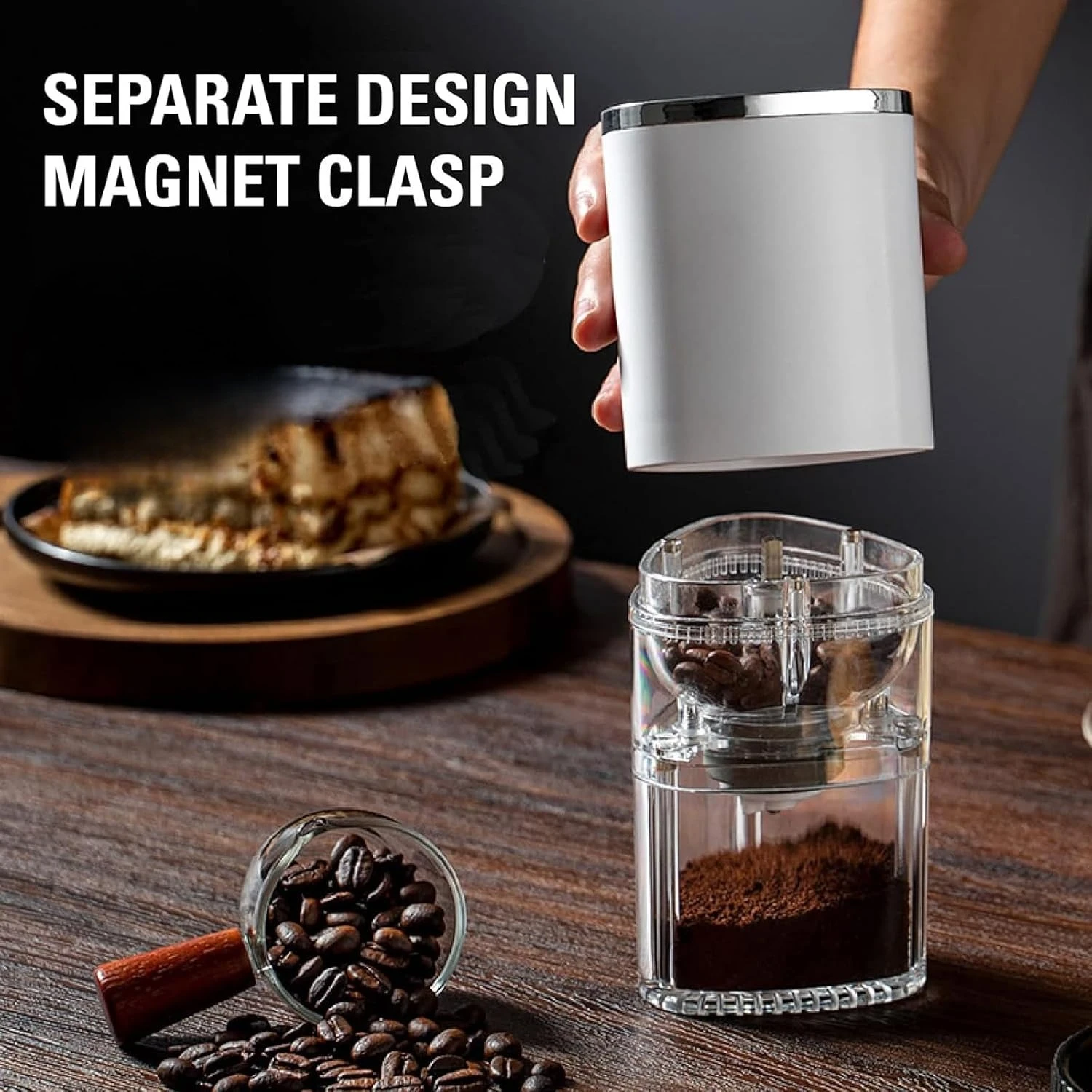 Enhanced Electric Burr Coffee Grinder - Premium Household Bean Mill & Manual Brewer