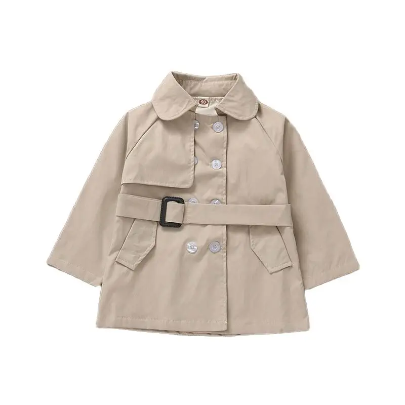 

Kid Girls Spring Autumn Classic Trench Coat Children Windbreaker Child Overcoat 1 3 4 6 Years Old
