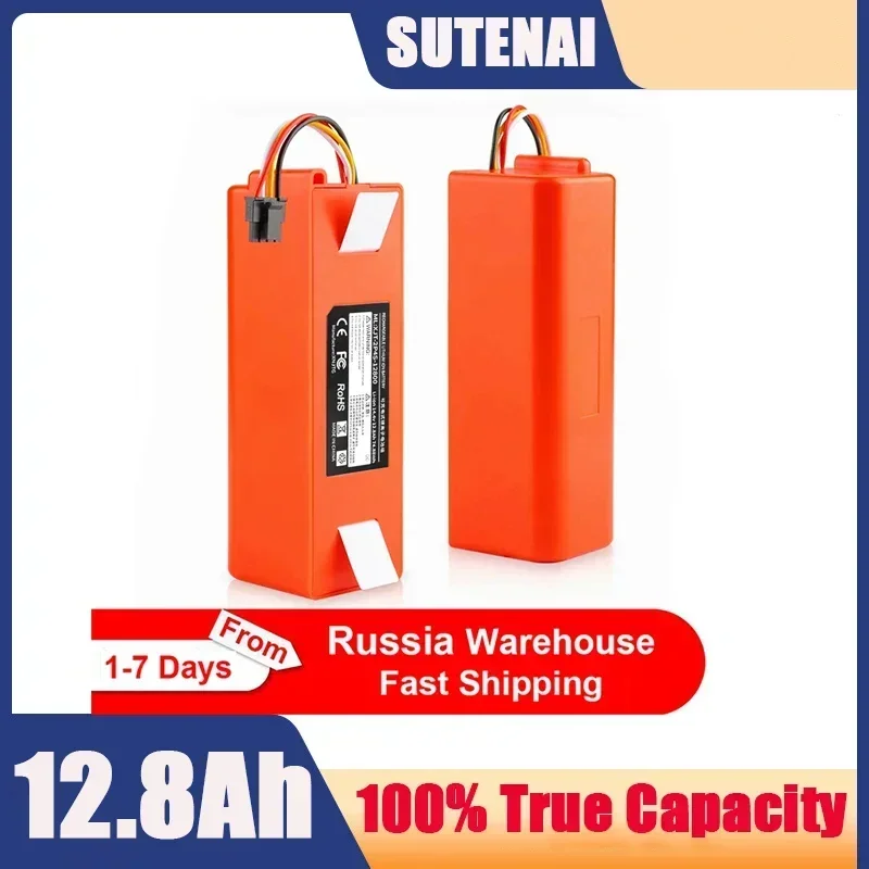 

Аккумулятор для робота-пылесоса Xiaomi Roborock S55 S60 S65 S50 S51 S5 MAX S6, 14,4 В, 12800 мАч