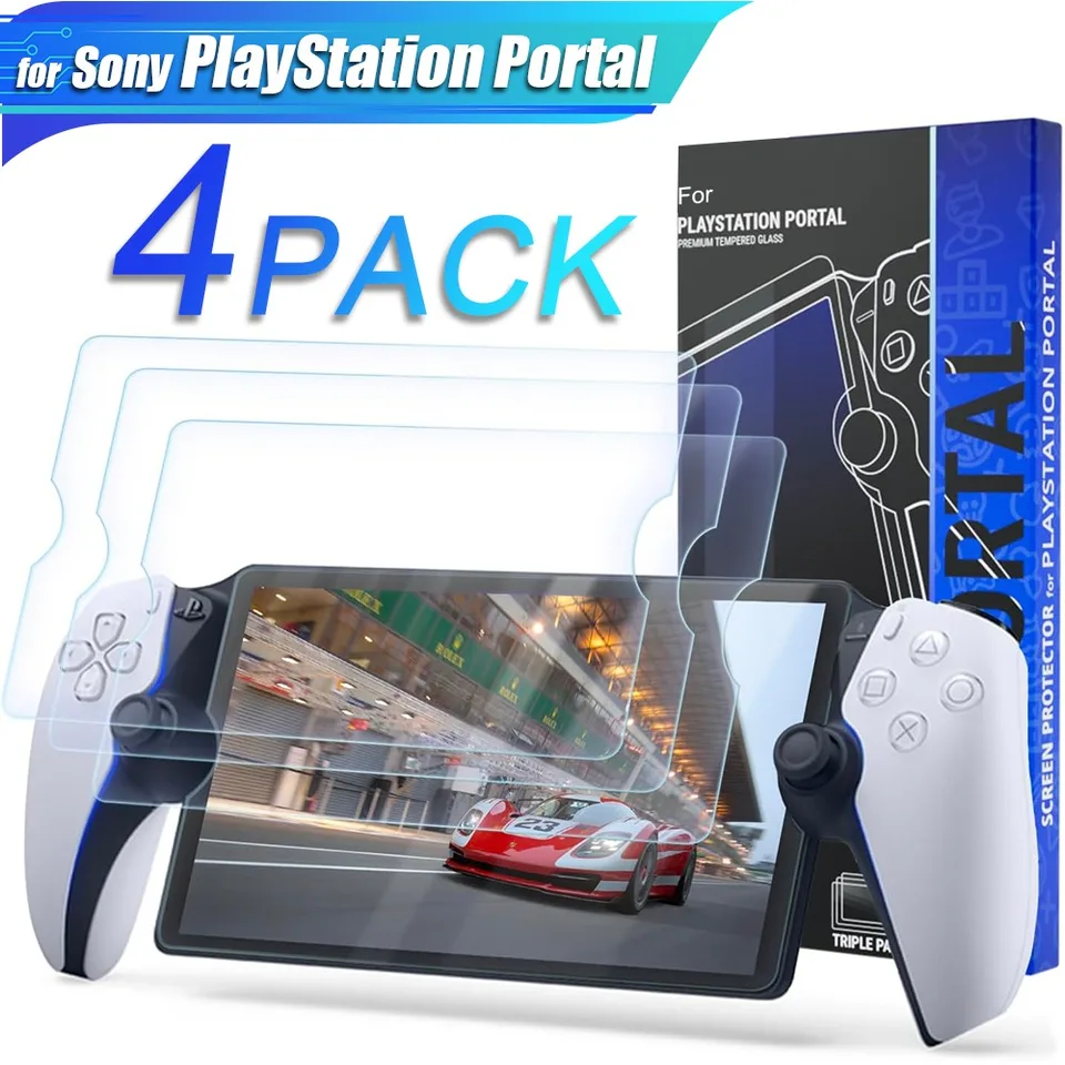 CONAPIKA Vetro Temperato per Sony PlayStation Portal, 2 Pezzi Ultra Trasparente Durezza 9H HD Console di Gioco Pellicola Protettiva Anti-Graffio Anti-Impronte Senza Bolle Protezioni per lo schermo