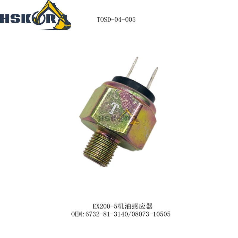 6732-81-3140 przełącznik ciśnienia oleju podwójny Pin 08073-10505 EX200-5 części koparki