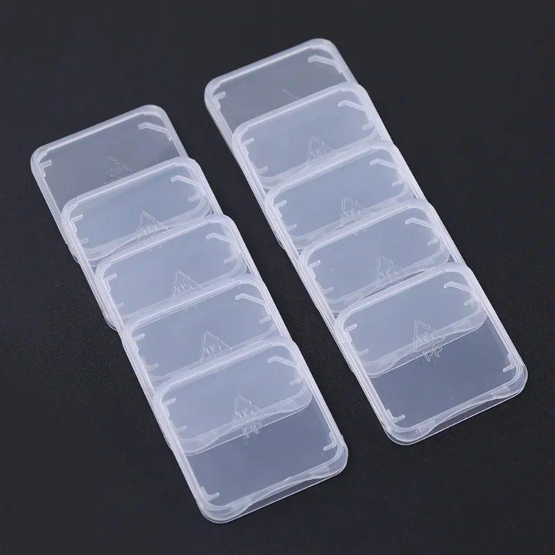 Transparent SD TF CF Memory Card Storage Box Holder Box Protective Case Portable Anti-loss Memory Card Clear Plastic Case