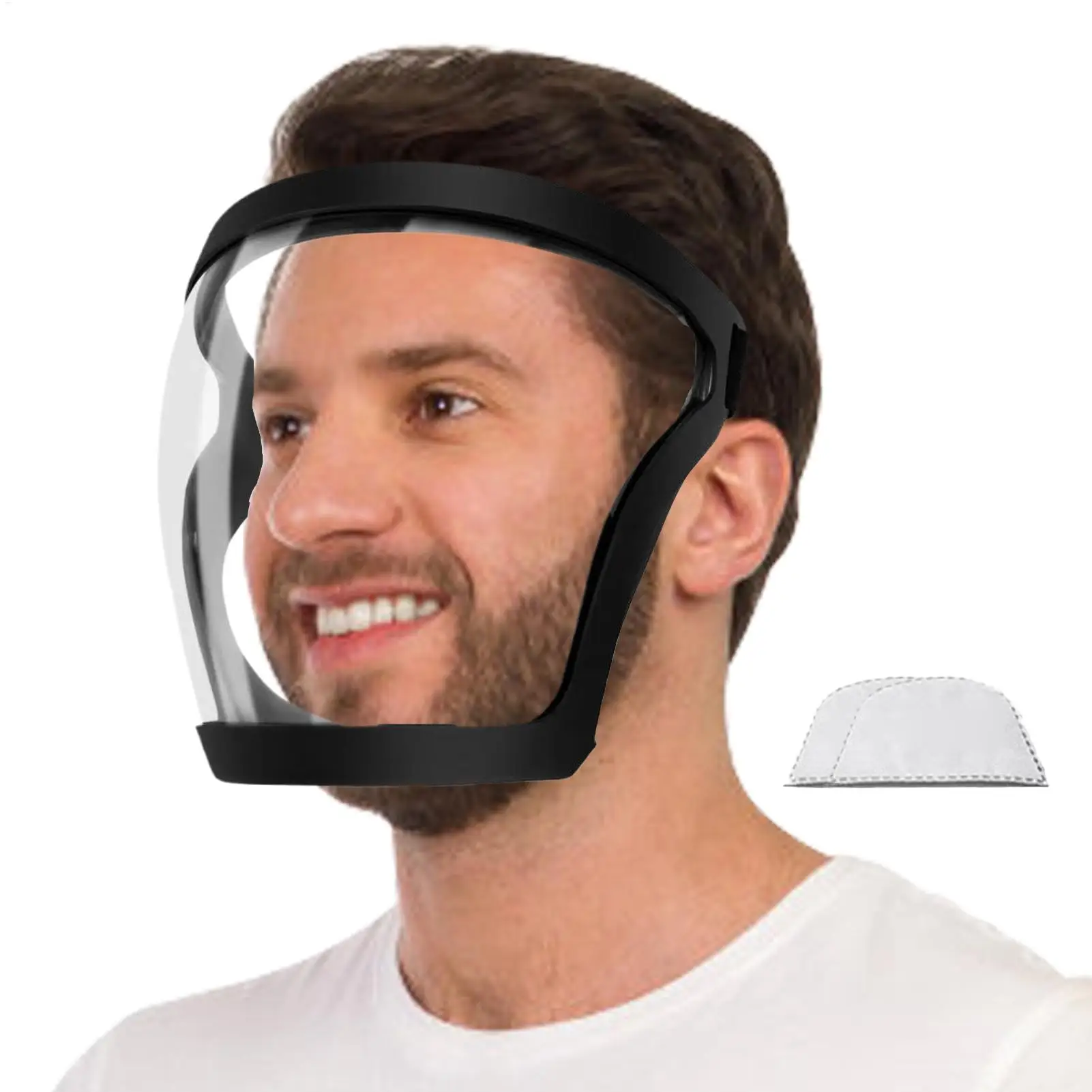 Transparent Head Eye Safety Protective Cover Full Face Shield Mask Glasses Screen Visors Dust Anti-Fog face cover Kitchen Tools