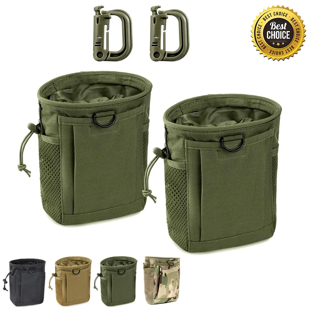 Molle Dump Pouch Hunting Magazine Recovery Pouch Drastring Ammo Bag Belt Waist Fanny Pack Adjustable Holster Bag ammo pouch
