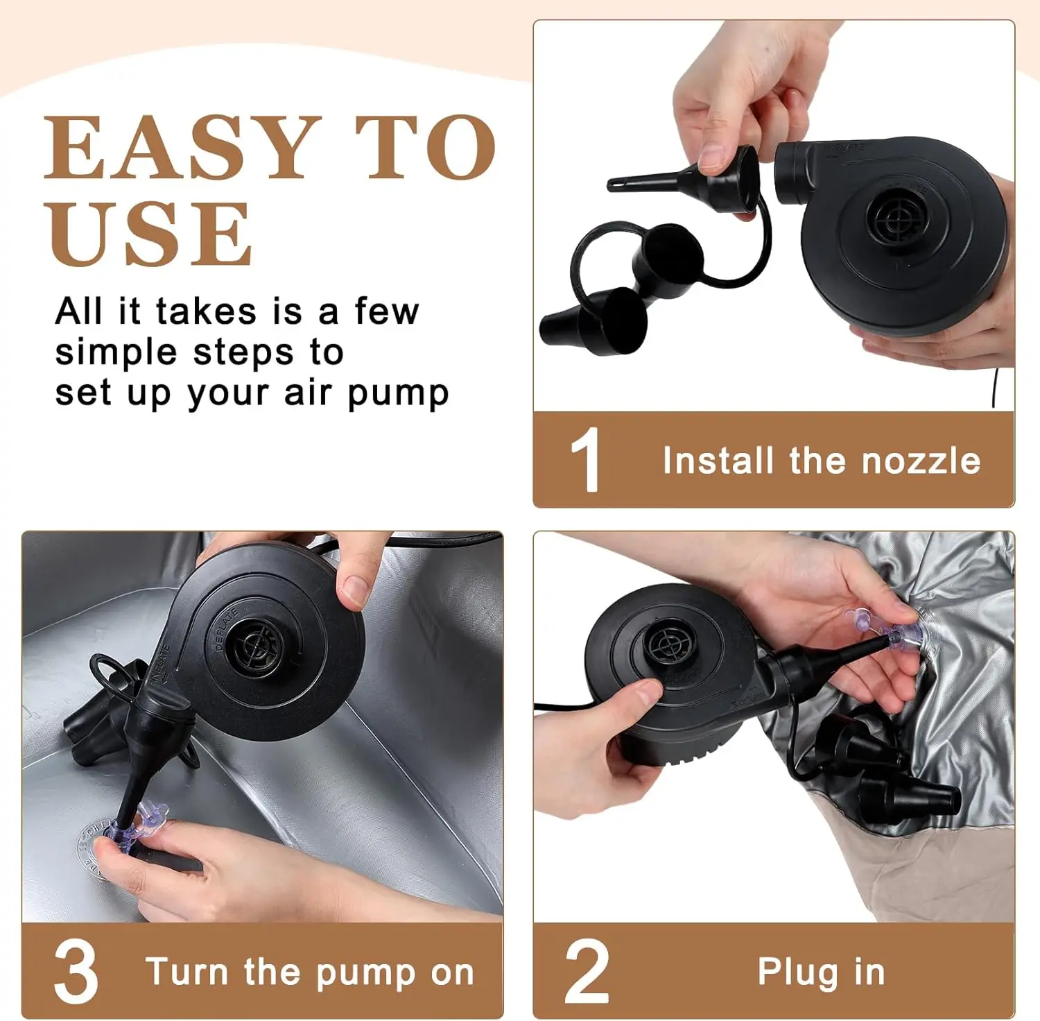 12 Pcs Bean Bag Chairs for Adults Inflatable Chairs with Electric Air Pump,Blow up Couch Folding Portable Inflatable Couch