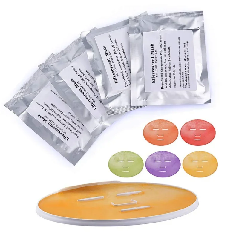 Whitening Fruit Vegetable Maker Automatic Facial Mask Machine Use Effervescent Collagen Tablet Anti Aging Wrinkle 8/32 Capsules