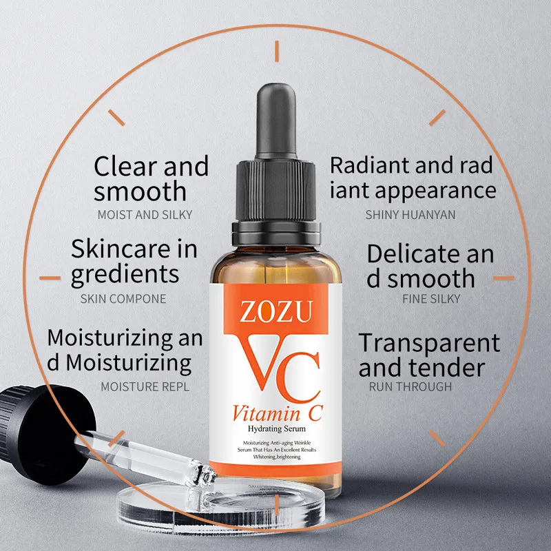 ZOZU Vitamin C Facial Essence Hydrating and Moisturizing Pore Shrinking VC Essence