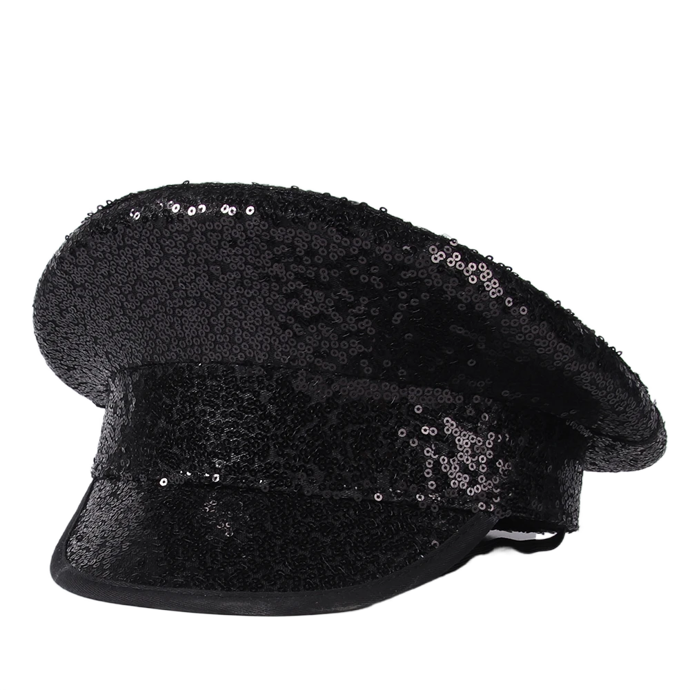 Women Men Sequin Military Hat Diy Sergeant Bridal Hat Hen Do Hat Festival Captain Birthday