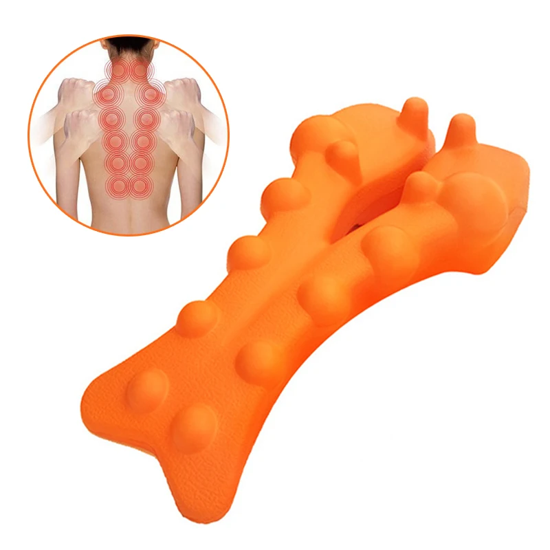 

Neck Shoulder Stretcher Relaxer Cervical Chiropractic Traction Device Massage Pillow for Pain Relief Cervical Spine Alignment