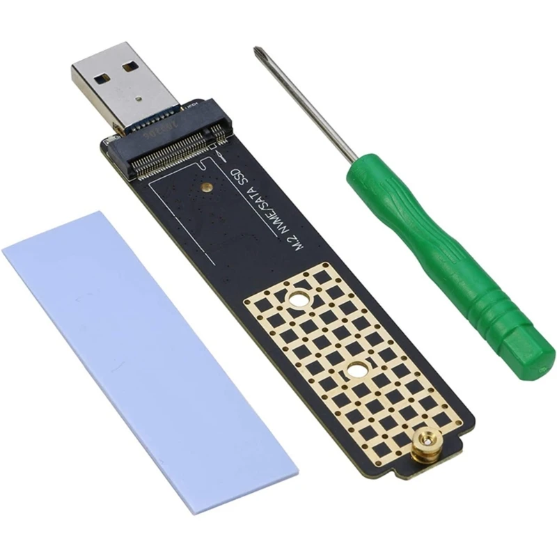 

M68F портативный адаптер USB к NVME. 2 SSD USB3.1 M/B + M-Key переходная карта для Win7/8/10/для операционной системы Linuxs
