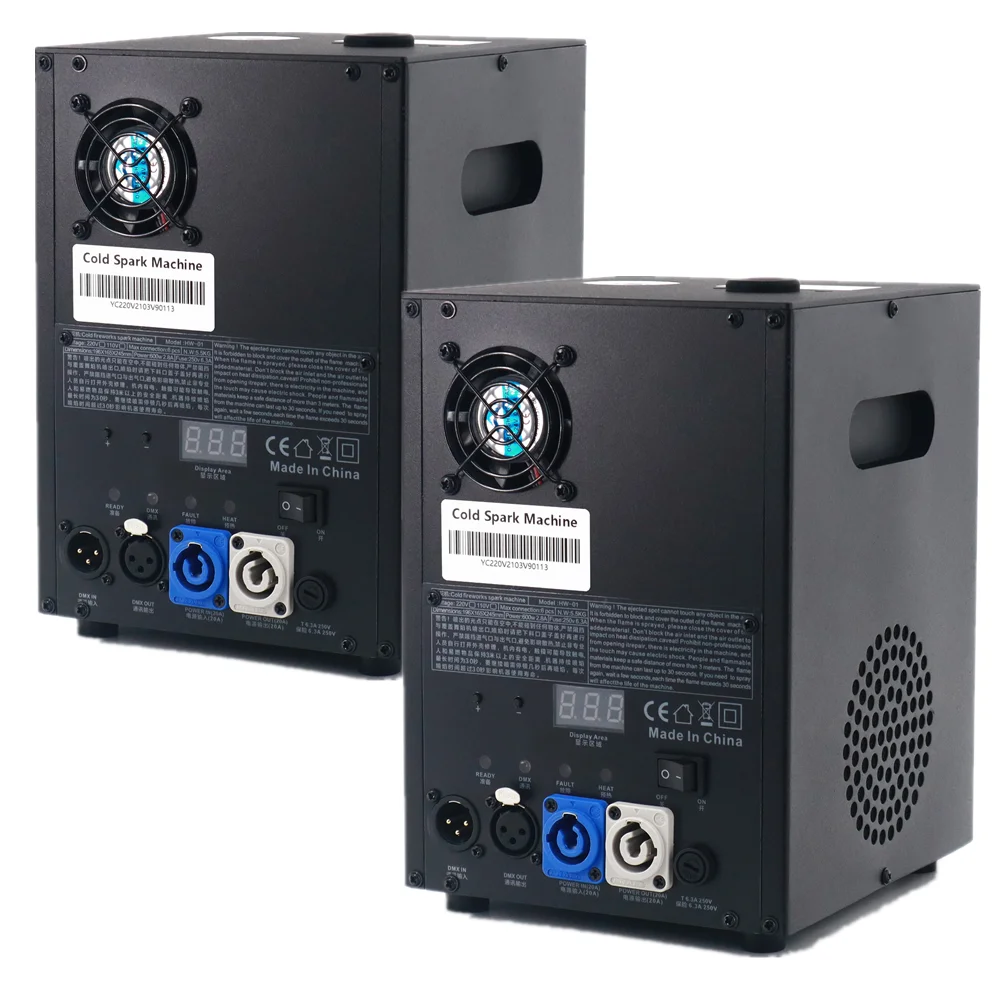 2Pcs 600W Sparkular Sparklers Machine Dmx 3Chs Potente Macchina Per Effetti Scenici Per Matrimoni