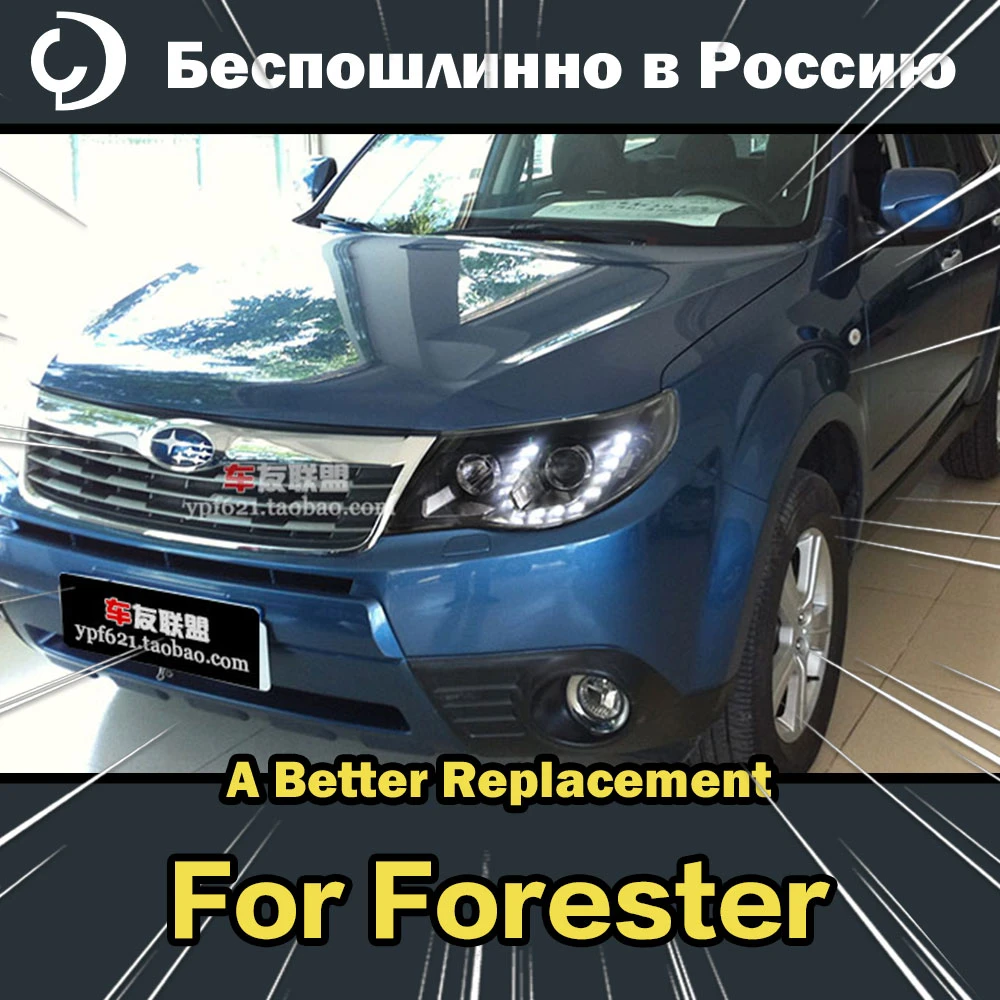 AKD faros de estilo para coche, para Forester 2009 2012, LED, DRL, accesorios Automotrices| | - AliExpress
