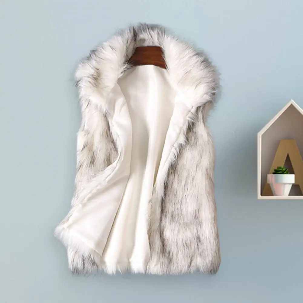 

Fashion Loose Sleeveless Winter Thermal Warm Thickened Faux Fur Vest Jacket for Shopping Faux Fur Vest Women Vest