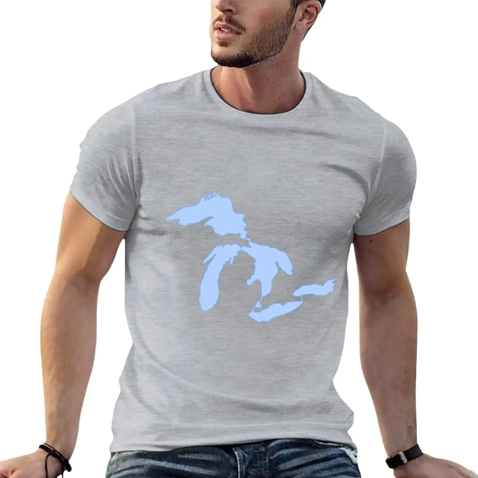

The Great Lakes T-Shirt Short sleeve tee funnys tees t shirts for men graphic