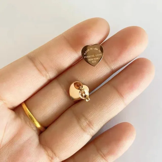 Gold Heart Tag Tiffany Heart Earrings Tiffany Return To Tiffany Heart Tag  Earrings Yellow Gold Ref