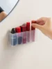 4/8pcs Mirror Cabinet Storage Box Cabinet Door Wall Mounted Transparent Lipstick And Cosmetics Separation Without Punching 3
