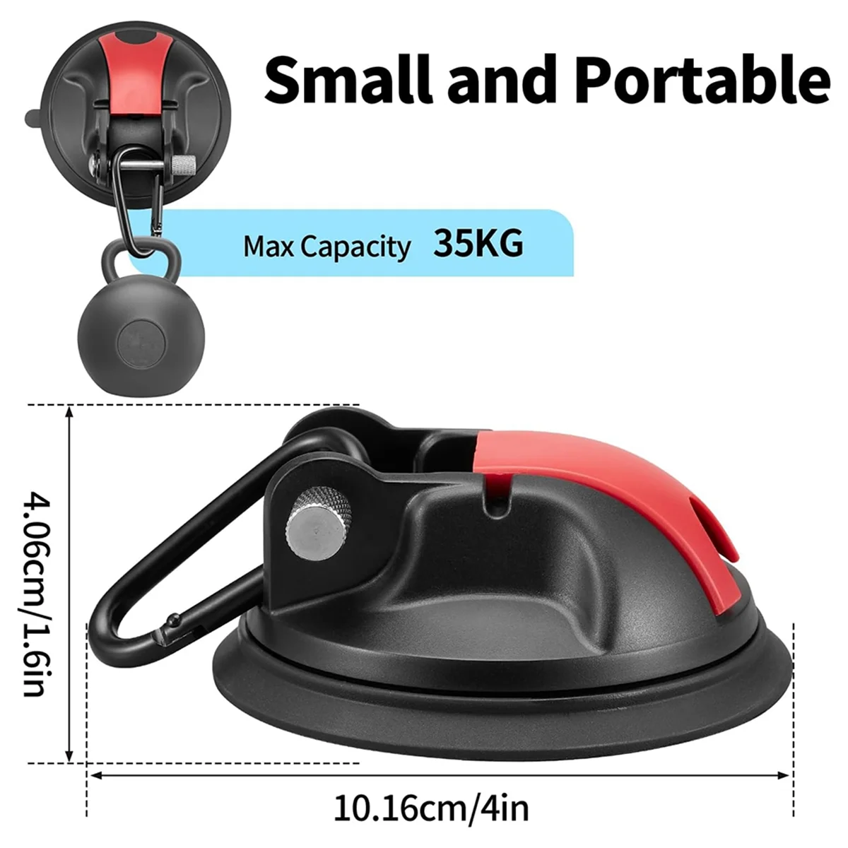 4PCS Heavy-Duty Suction Cup Hooks 3