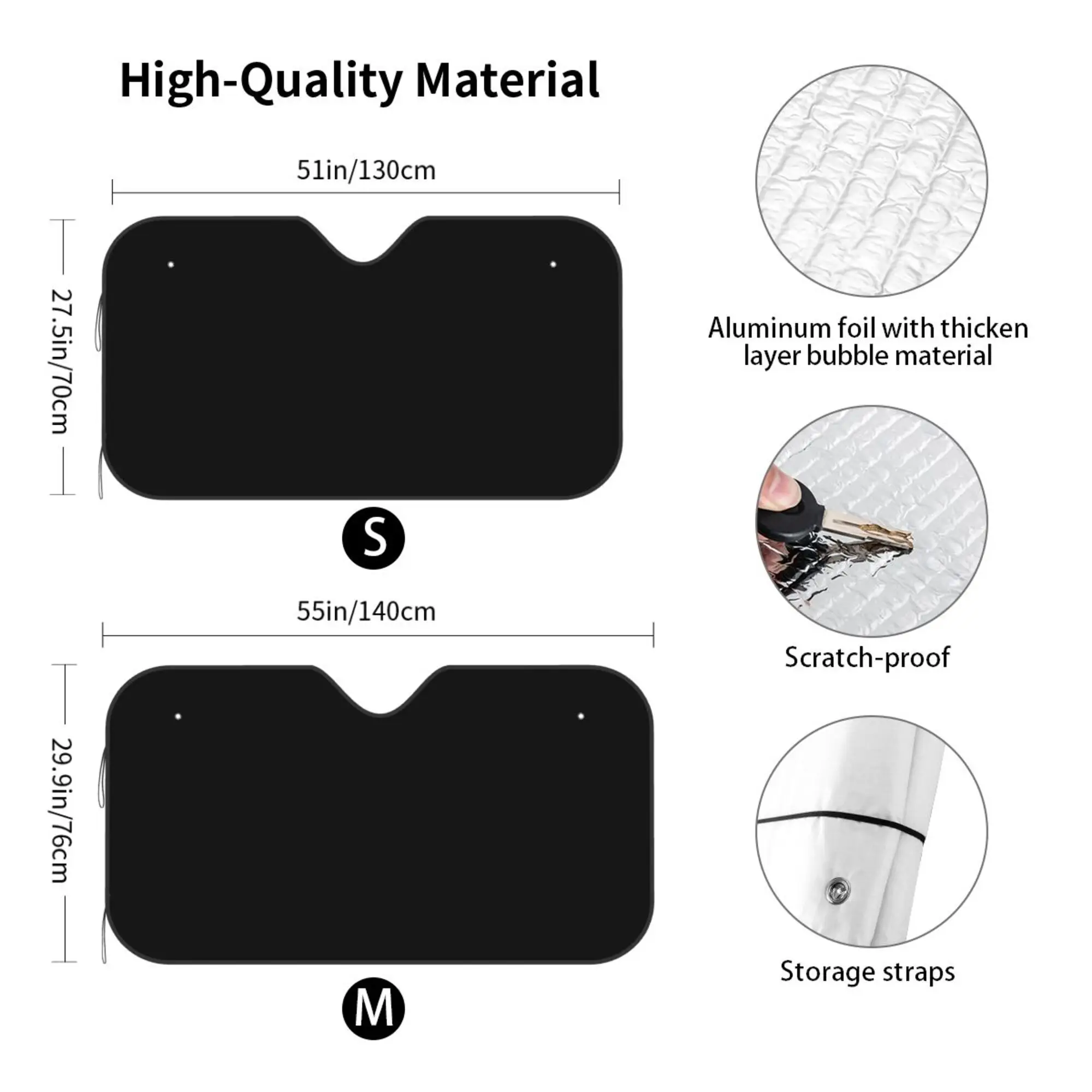 Car Front Windshield Sunshade UV Heat Protection Visor for SUV Sedan Fashion Chihuahua Dog Car Sunscreen Blocks