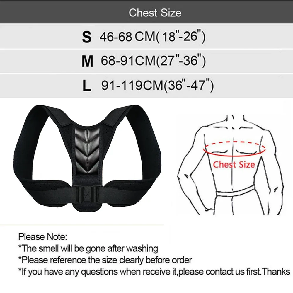 Posture Corrector Back Brace Comfortable Posture Trainer For Spinal Alignment And Support Adjustable Back Straightener