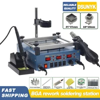 863 Soldering Station 3 in 1 Bga Rework Station PCB Preheater Soldering Station Iron Heat Gun Welding Station Phone Repair Tools 1