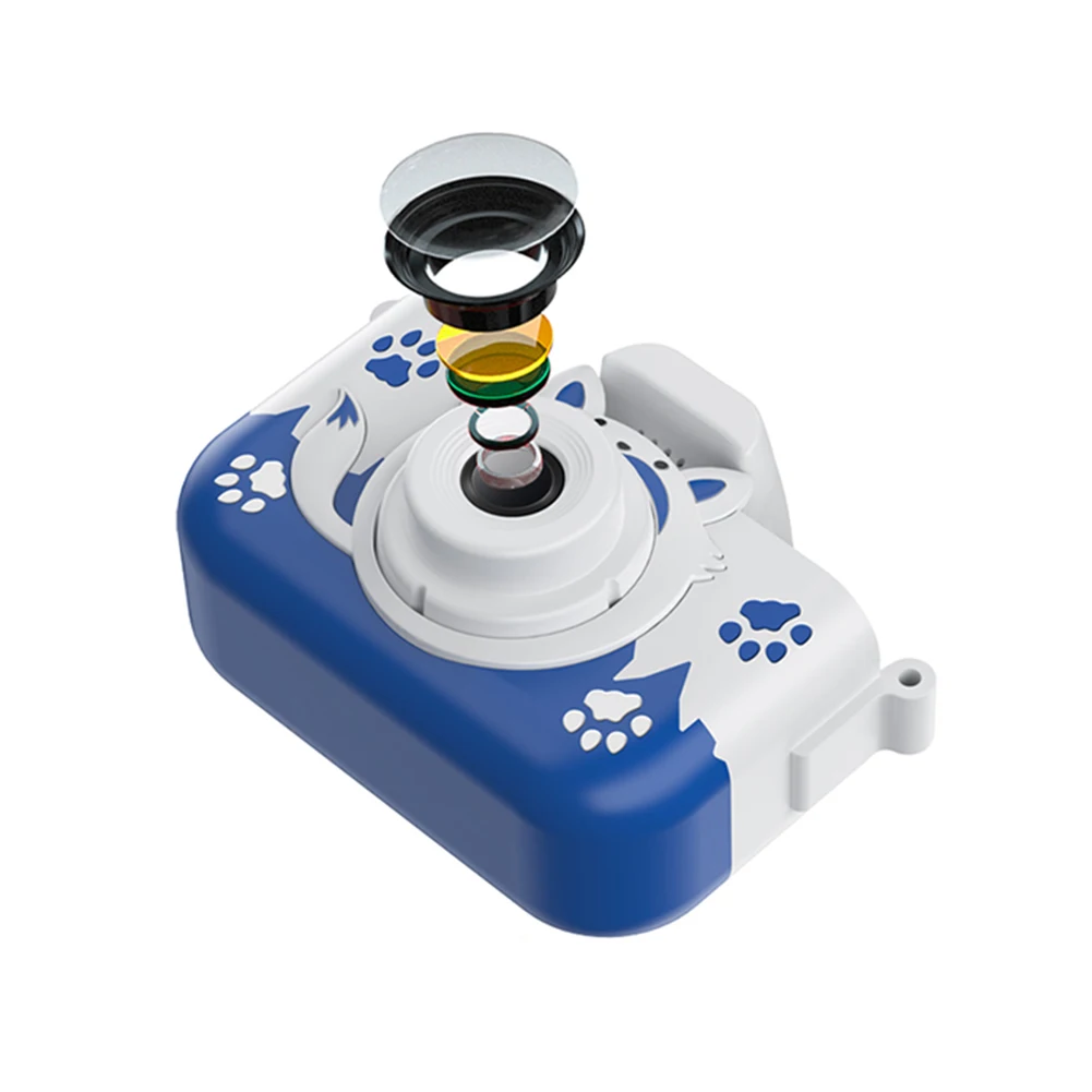 40MP Children Kids Camera Dual Lens HD Kids Digital Camera 2.0 Inch IPS Screen Video with Lanyard Educational Toys digital camera