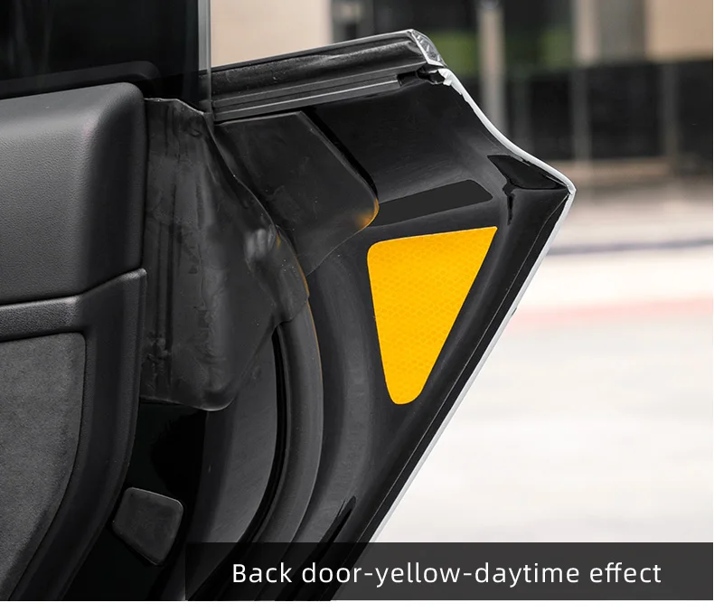 For Tesla Model Y/3 2025 2024-2018 Car door warning sticker Night reflective sti