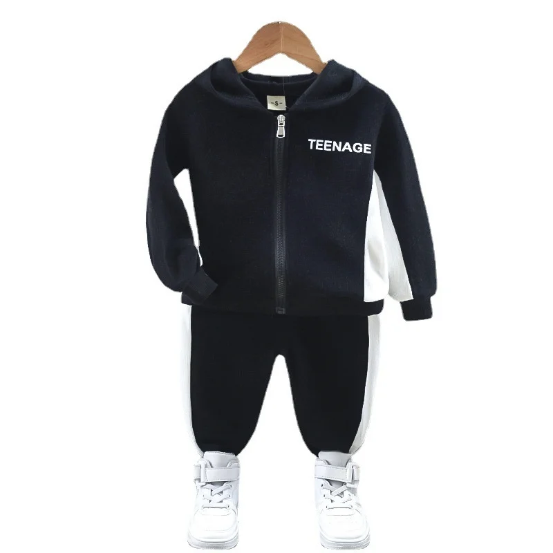 

New Autumn Baby Girls Cotton Clothes Children Boys Letter Hoodies Pants 2Pcs/Sets Spring Toddler Casual Costume Kids Sportswear