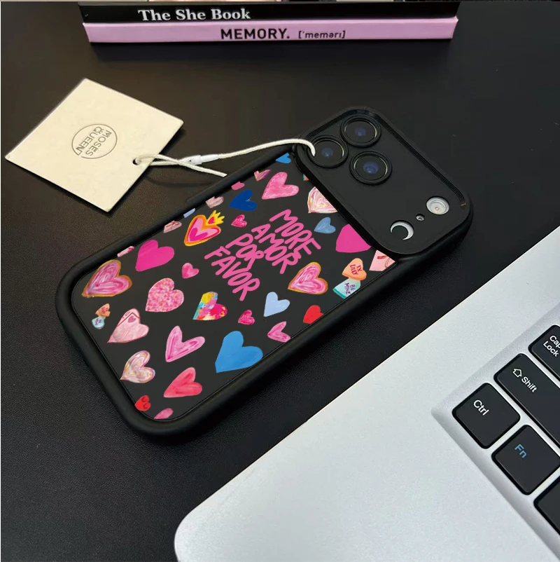 Love Heart Leaves Flower Matte TPU Silicone Case