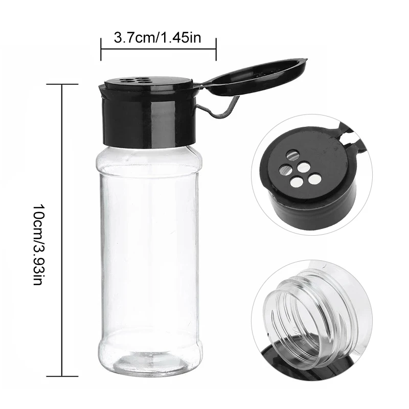 Seasoning Jars 5/10/15/20PC for Salt and Pepper Shaker as Spices Bottle, Salt Pepper Shakers