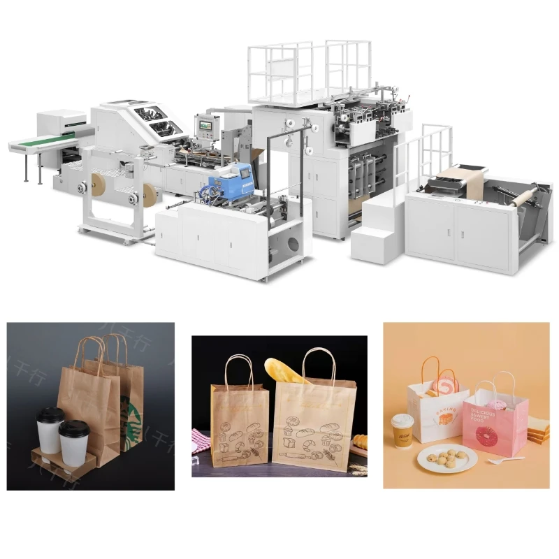 Paper shopping bag online making machine price