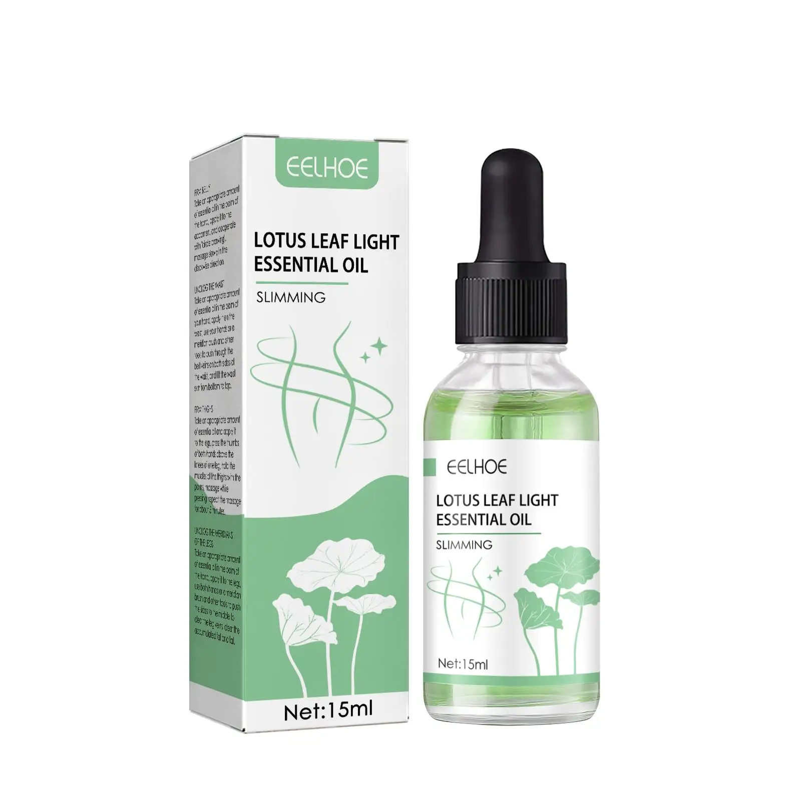 Lotus Leaf Slimming Essential Oil, Massage Tighten Shaping Slimming Body Essential Oil