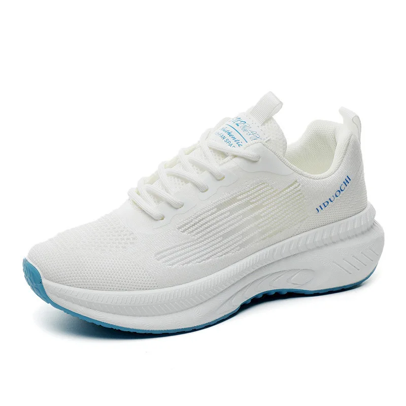 Trendy Women's Running Shoes Breathable Low Cut Sporty Flats Comfortable All-Season Thick Bottom Sneakers Fashionable_desvips.com