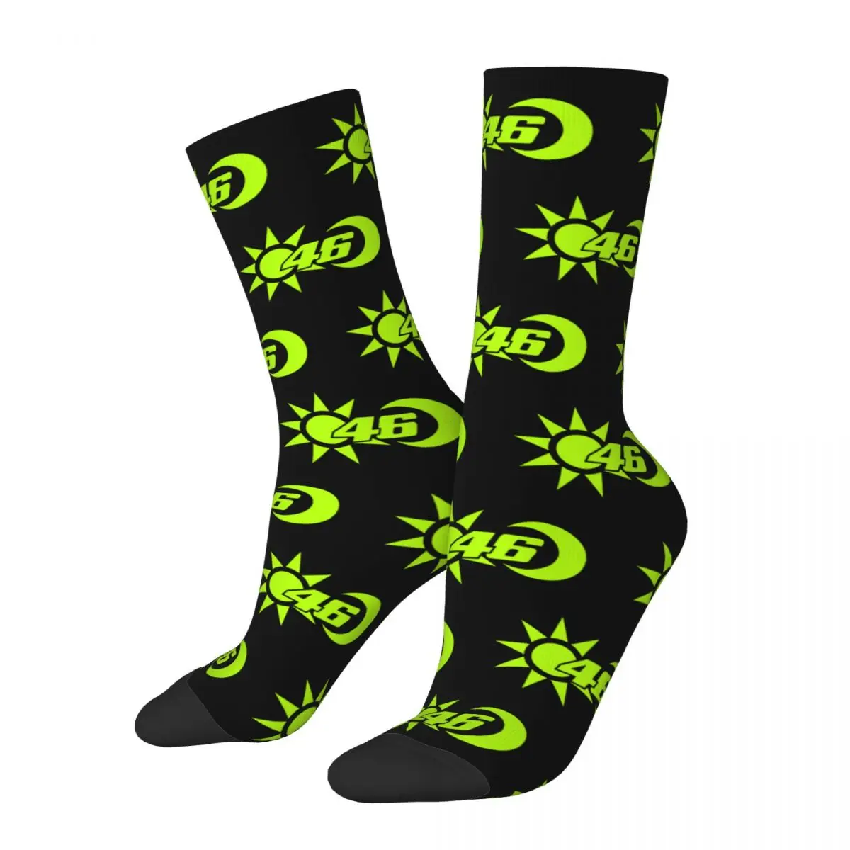 

New Male Men Socks Harajuku Moto-Gp Rossi-Motocross Sock Polyester Racing Speed Sport Women Socks Spring Summer Autumn Winter