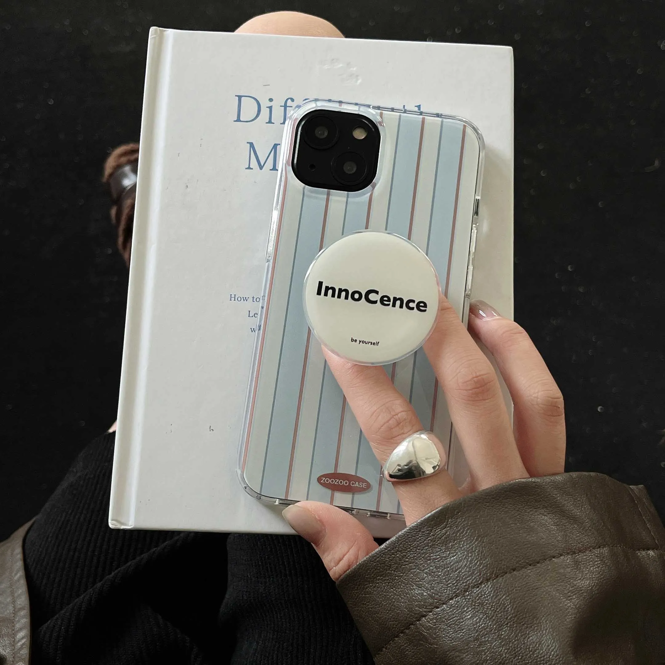 Blue Stripe iPhone Case with Retro Style