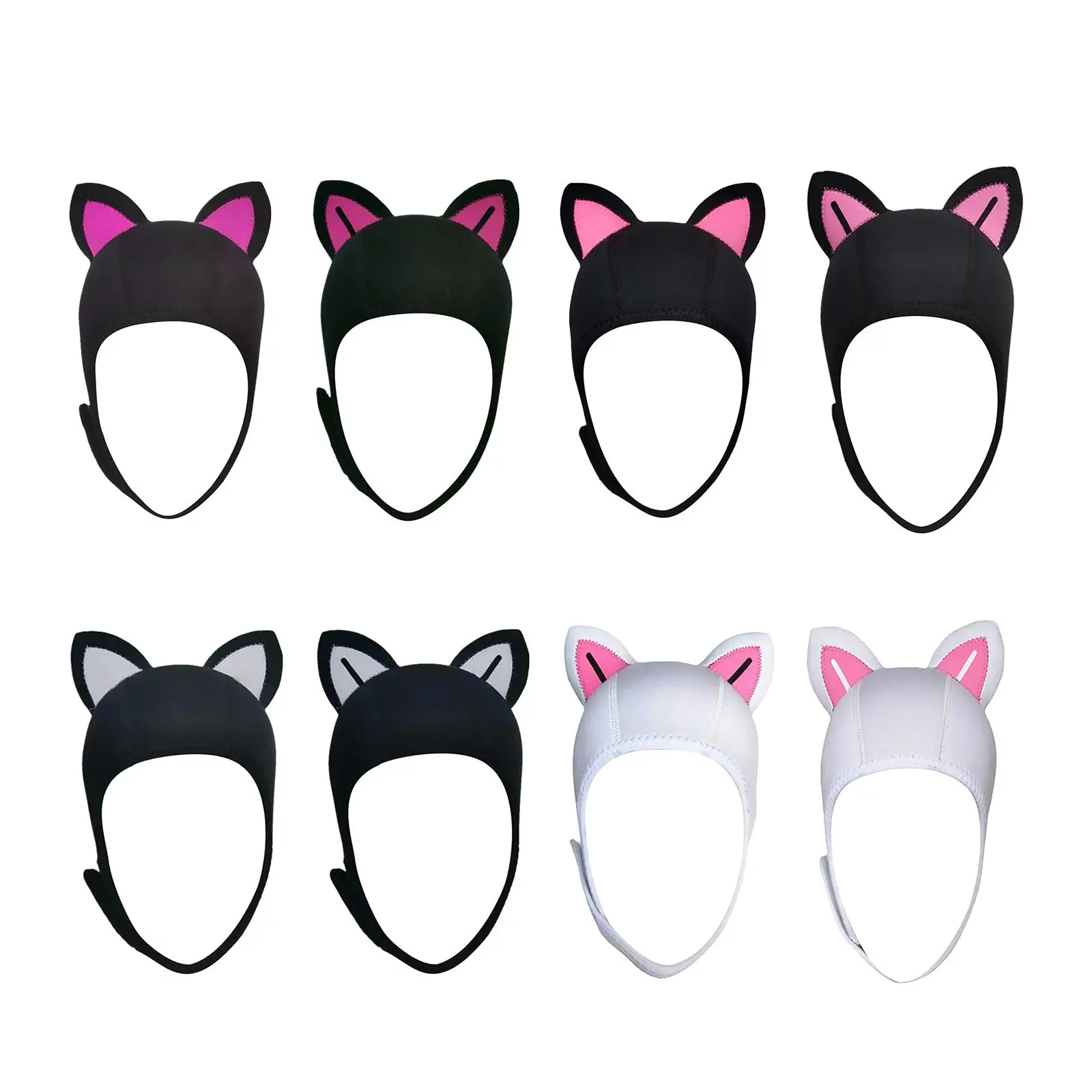 Cat Ears Scuba Diving Hood Cap 3mm Neoprene Diving Wetsuit Hood for Sailing